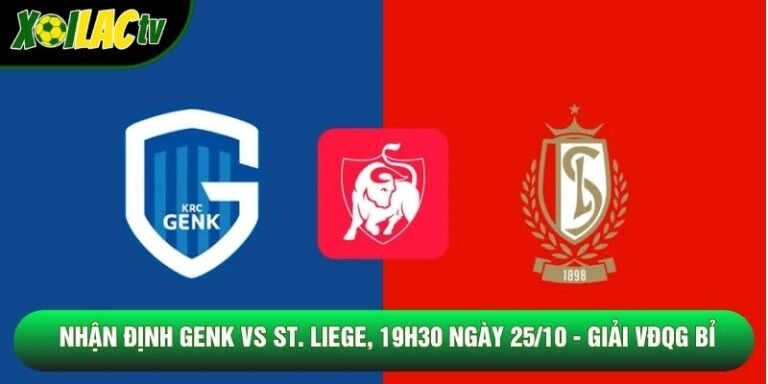 Nhận Định Genk Vs St. Liege, 19h30 Ngày 25/10 - Giải Vđqg Bỉ