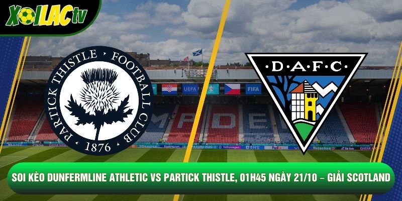 Soi Kèo Dunfermline Athletic Vs Partick Thistle, 01h45 Ngày 21/10 – Giải Scotland